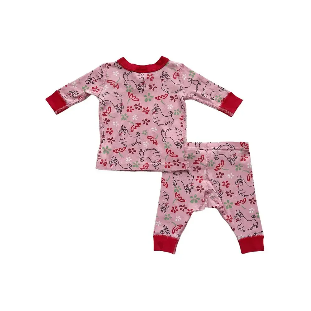 Hanna Andersson + Ferdinand Long John Pajamas Size 0-6m
